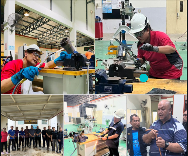 KURSUS BRAZING FOR COPPER GAS PIPING -PROGRAM PENINGKATAN KEPAKARAN DAN PROFESIONALISME PENGAJAR TVET TAHUN 2023